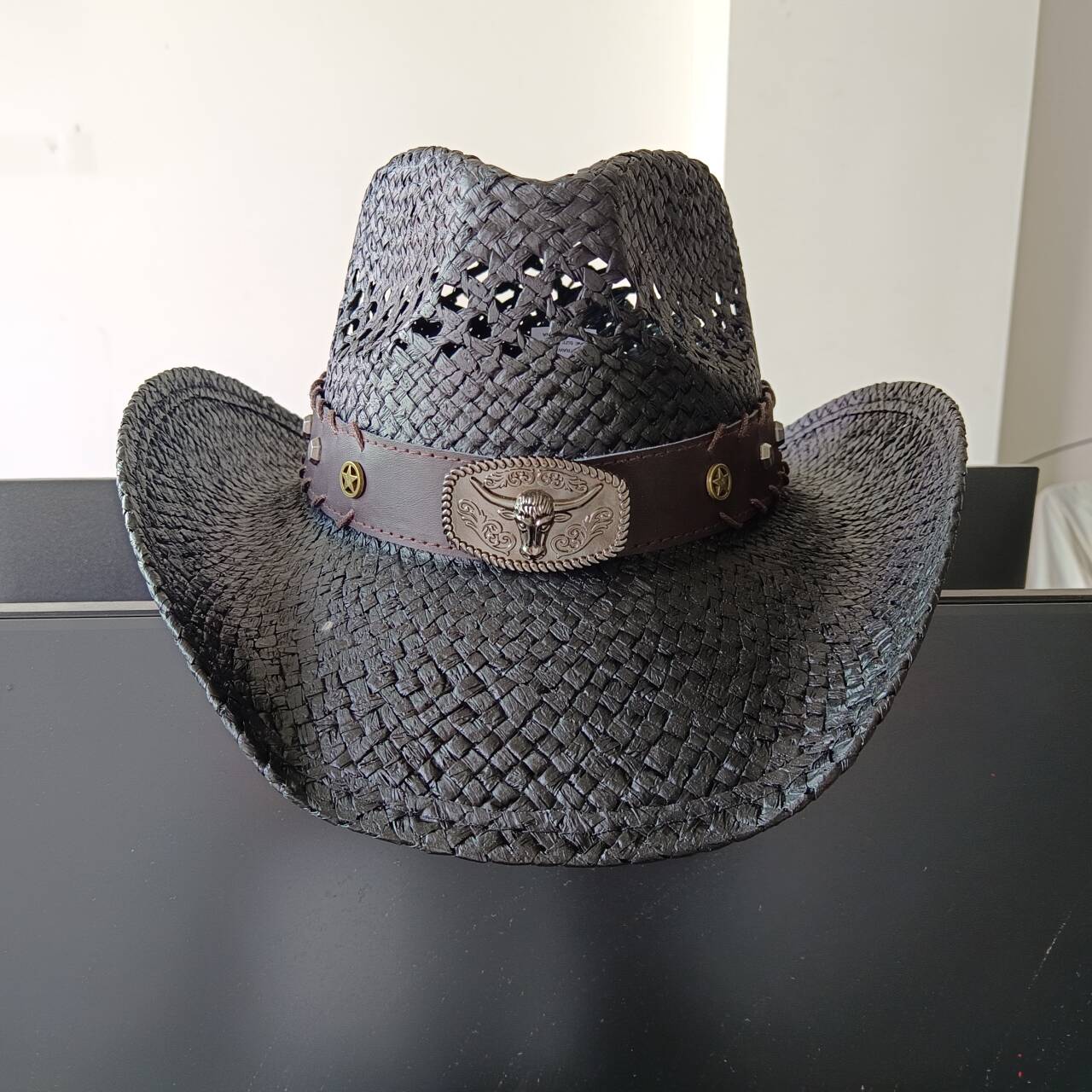 New Lake Blue Western Cowboy Straw Hat 2024 Spring and Summer New Outdoor Sun Hat Men s and Women s Cowboy Hat gorras M55-58cm
New Lake Blue Western Cowboy Straw Hat 2024 Spring and Summer New Outdoor Sun Hat Men s and Women s Cowboy Hat gorras M55-58cm