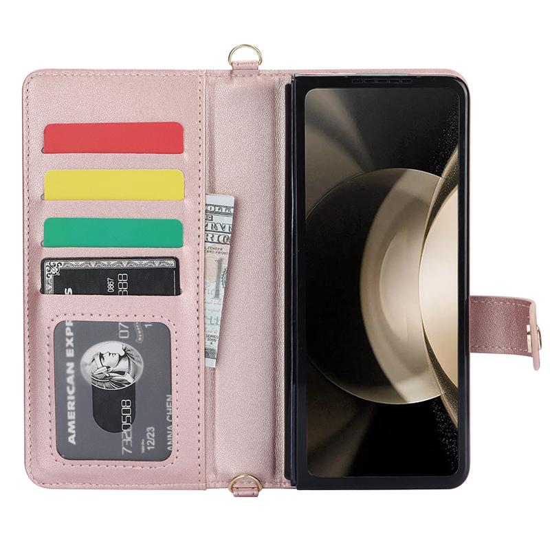 ZD 028 Shockproof Case for Samsung Galaxy Z Fold4 5G PC+PU Leather Wallet Phone Cover with Straps Rose Gold
ZD 028 Shockproof Case for Samsung Galaxy Z Fold4 5G PC+PU Leather Wallet Phone Cover with Straps Rose Gold