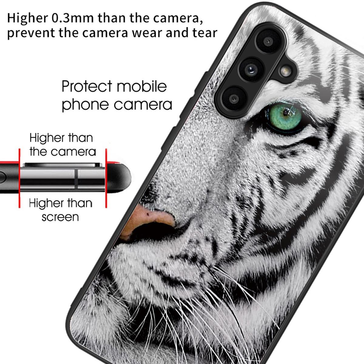 For Samsung Galaxy A55 5G Tempered Glass Case TPU Frame Pattern Protective Phone Cover Cat and Butterflies
For Samsung Galaxy A55 5G Tempered Glass Case TPU Frame Pattern Protective Phone Cover Cat and Butterflies