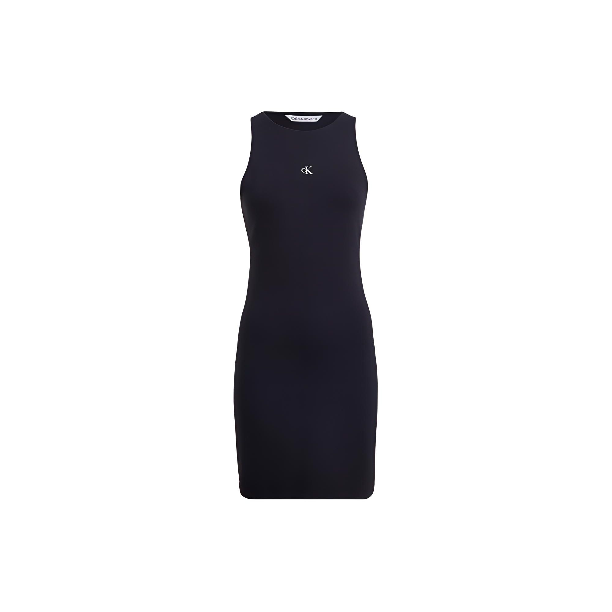 Calvin Klein Solid Color Round Neck Short Logo Sleeveless Dress Women Dresses Black J20J223067-BEH M
Calvin Klein Solid Color Round Neck Short Logo Sleeveless Dress Women Dresses Black J20J223067-BEH M