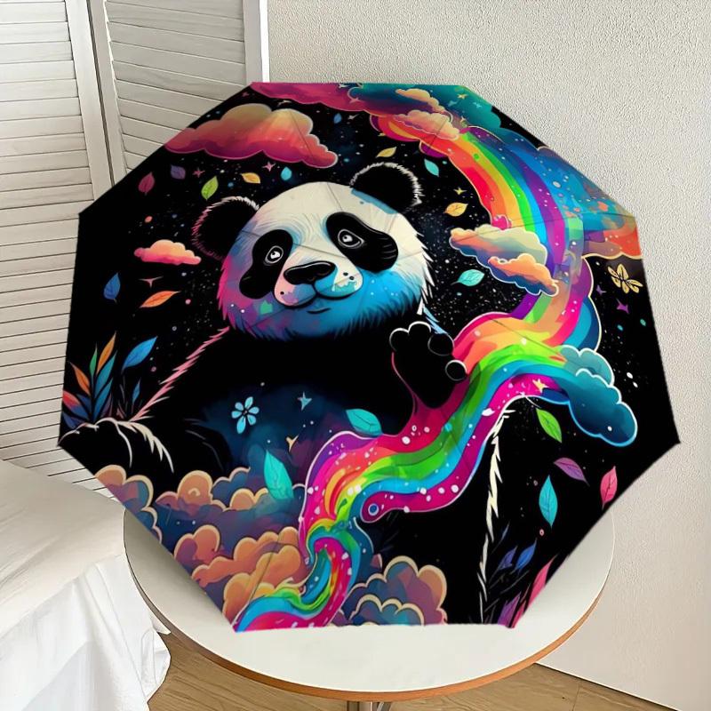 1pc Rainbow Panda Fantasy Umbrella with Plastic Handle,Suitable for All Seasons Home Travel Outdoor UmbrellaDD266
1pc Rainbow Panda Fantasy Umbrella with Plastic Handle,Suitable for All Seasons Home Travel Outdoor UmbrellaDD266