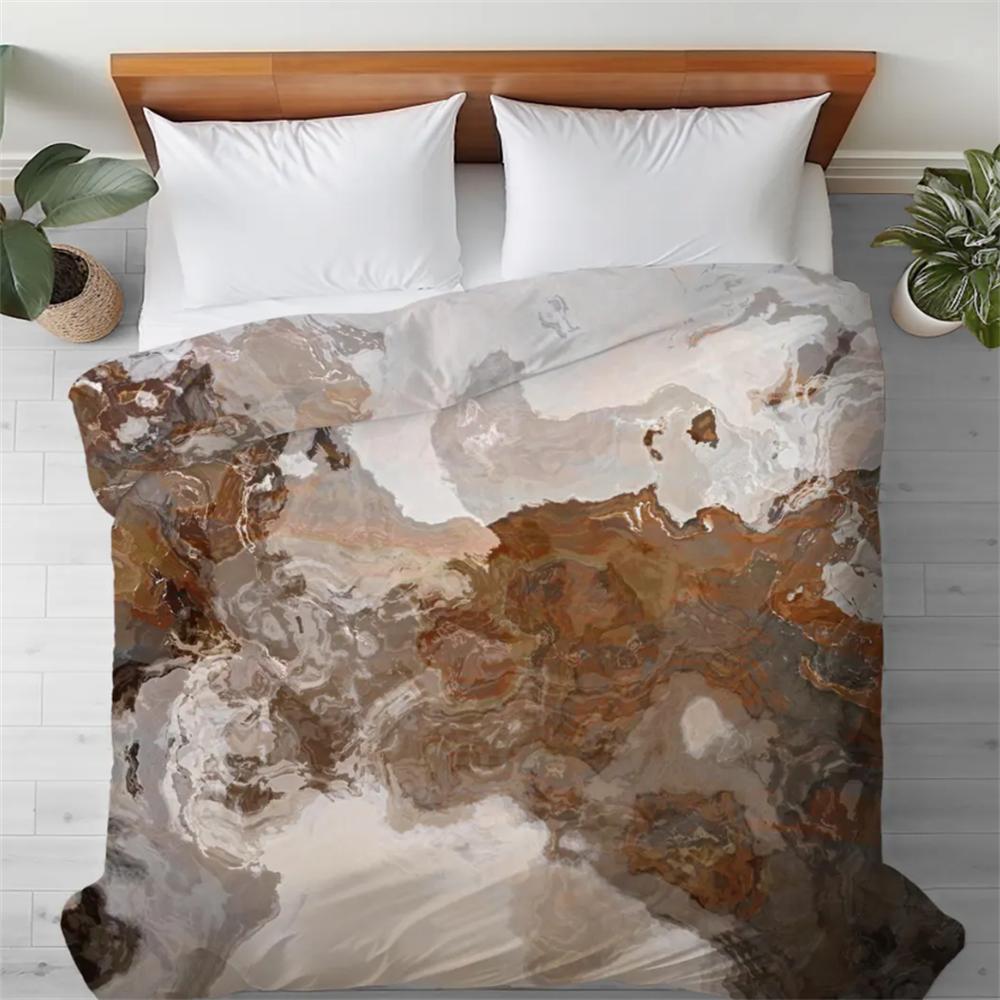 Пододеяльник с абстрактным искусством в размере King, Queen или Twin, шелковистая микрофибра, современный декор для спальни, современное постельное белье, шар EU Single 135x200cm