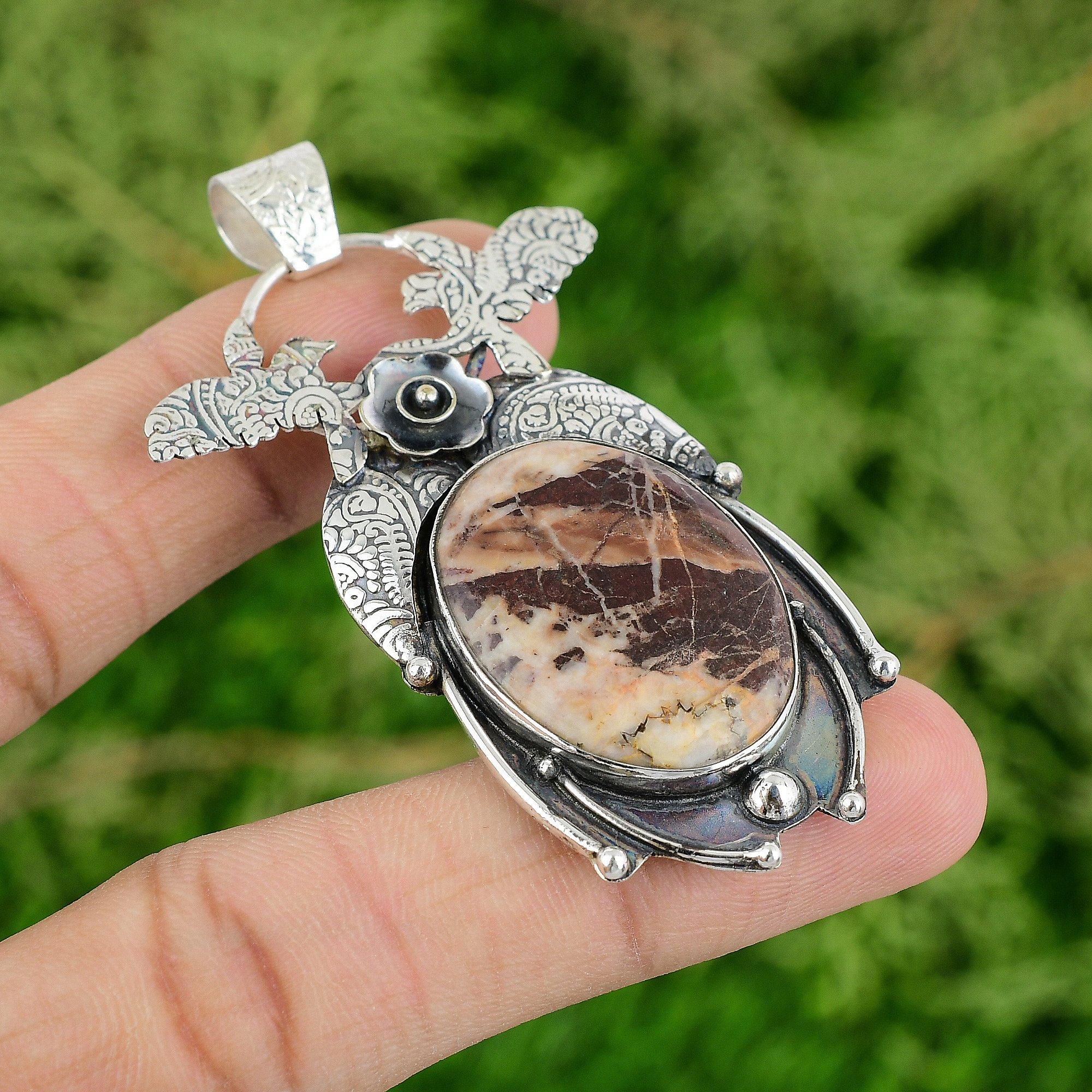 Friendship Day Sale Sterling Silver Coconut Jasper Gemstone New Pendant Jewelry
Friendship Day Sale Sterling Silver Coconut Jasper Gemstone New Pendant Jewelry