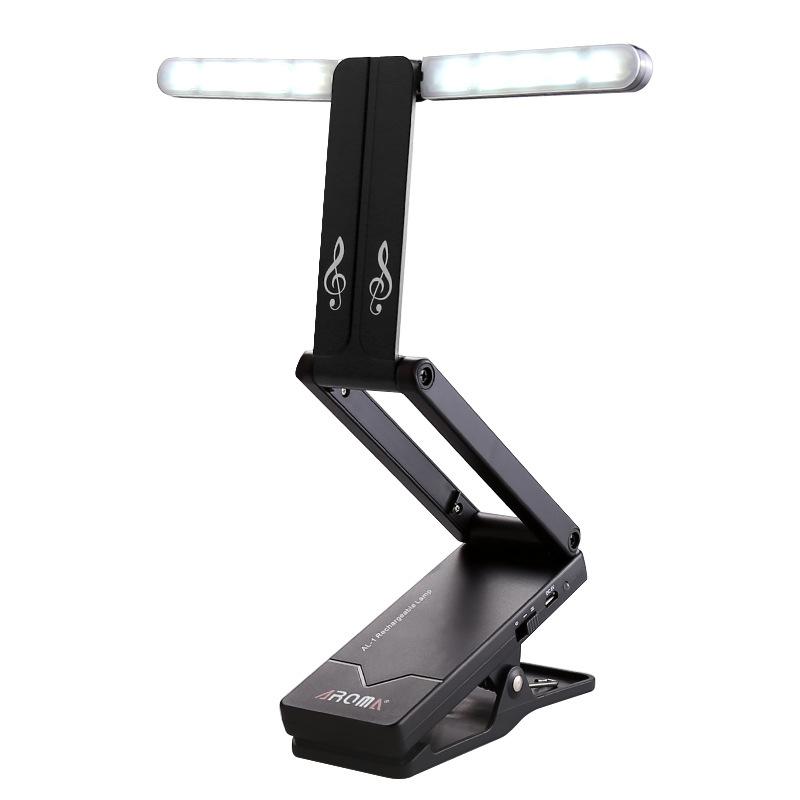 Aroma AL-1 Clip On Rechargeable Music Stand Lamp Dual Head Foldable Orchestra Sheet Read Lamp USB Guitar/Piano LED Stage Lights
Aroma AL-1 Clip On Rechargeable Music Stand Lamp Dual Head Foldable Orchestra Sheet Read Lamp USB Guitar/Piano LED Stage Lights