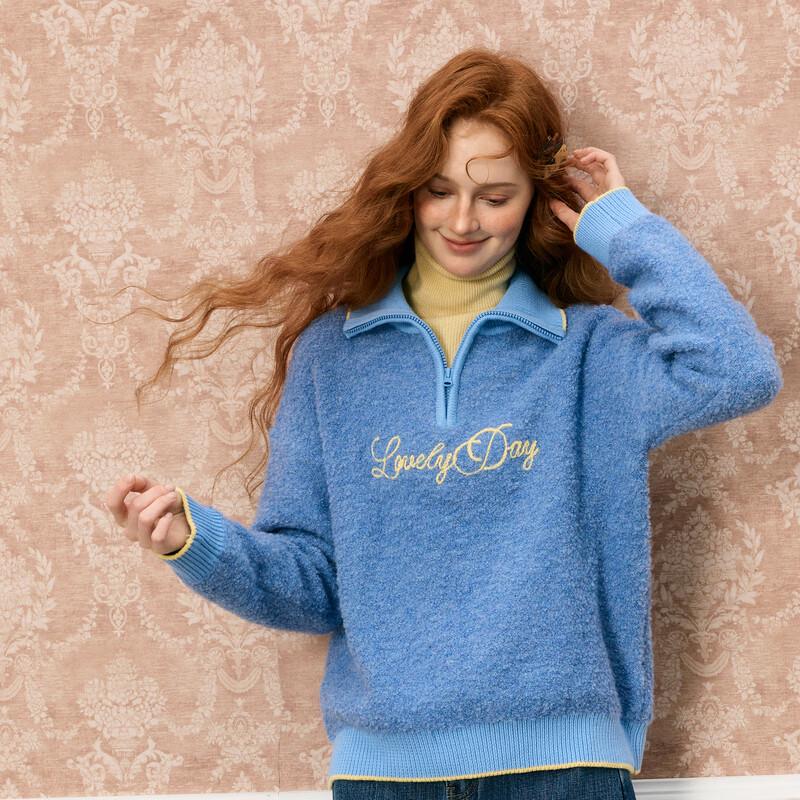 Sancai 2025 Winter Letter Embroidered Turn-down Collar Pullover Sweater M 160/84A
Sancai 2025 Winter Letter Embroidered Turn-down Collar Pullover Sweater M 160/84A