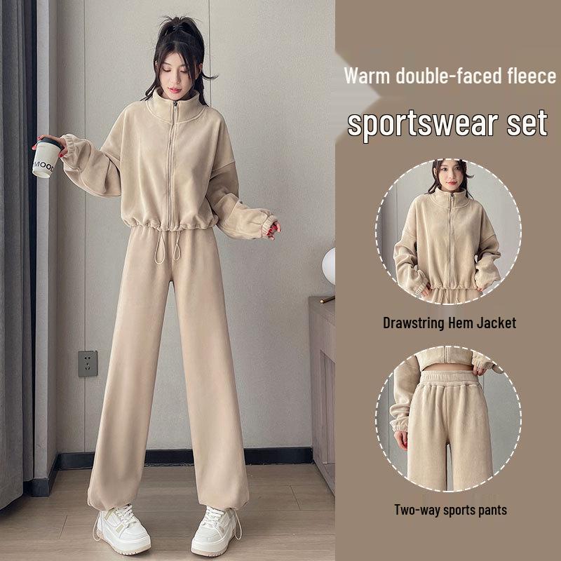 Women s 2024 Double-Sided Fleece Tracksuit: Cozy Yoga Jacket & Casual Warm Pants for Autumn/Winter Fitness. M
Women s 2024 Double-Sided Fleece Tracksuit: Cozy Yoga Jacket & Casual Warm Pants for Autumn/Winter Fitness. M