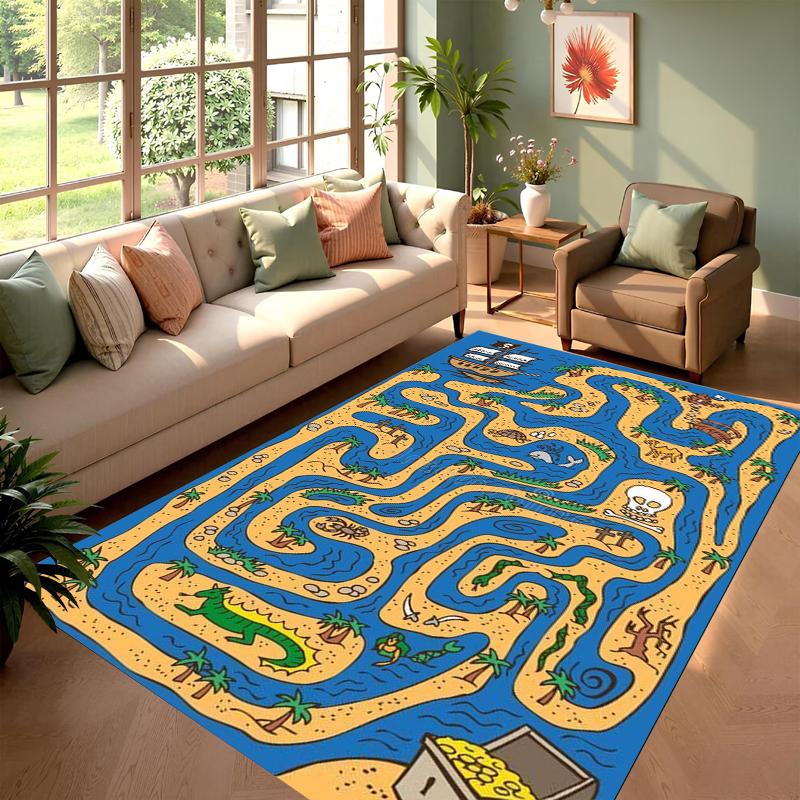 Area Rug Floor Carpet Mat Interactive Maze Play Print Non-Slip Washable in Green Blue Brown for Playful Kids Playroom Decoration 40X60cm
Area Rug Floor Carpet Mat Interactive Maze Play Print Non-Slip Washable in Green Blue Brown for Playful Kids Playroom Decoration 40X60cm