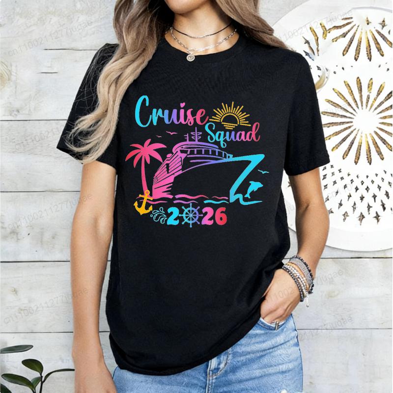 Cruise Squad 2026 Print Tee Shirts Family Birthday Cruise Women s Harajuku T-shirt Short Sleeve Female Clothing Street Tee Tops XS
Cruise Squad 2026 Print Tee Shirts Family Birthday Cruise Women s Harajuku T-shirt Short Sleeve Female Clothing Street Tee Tops XS