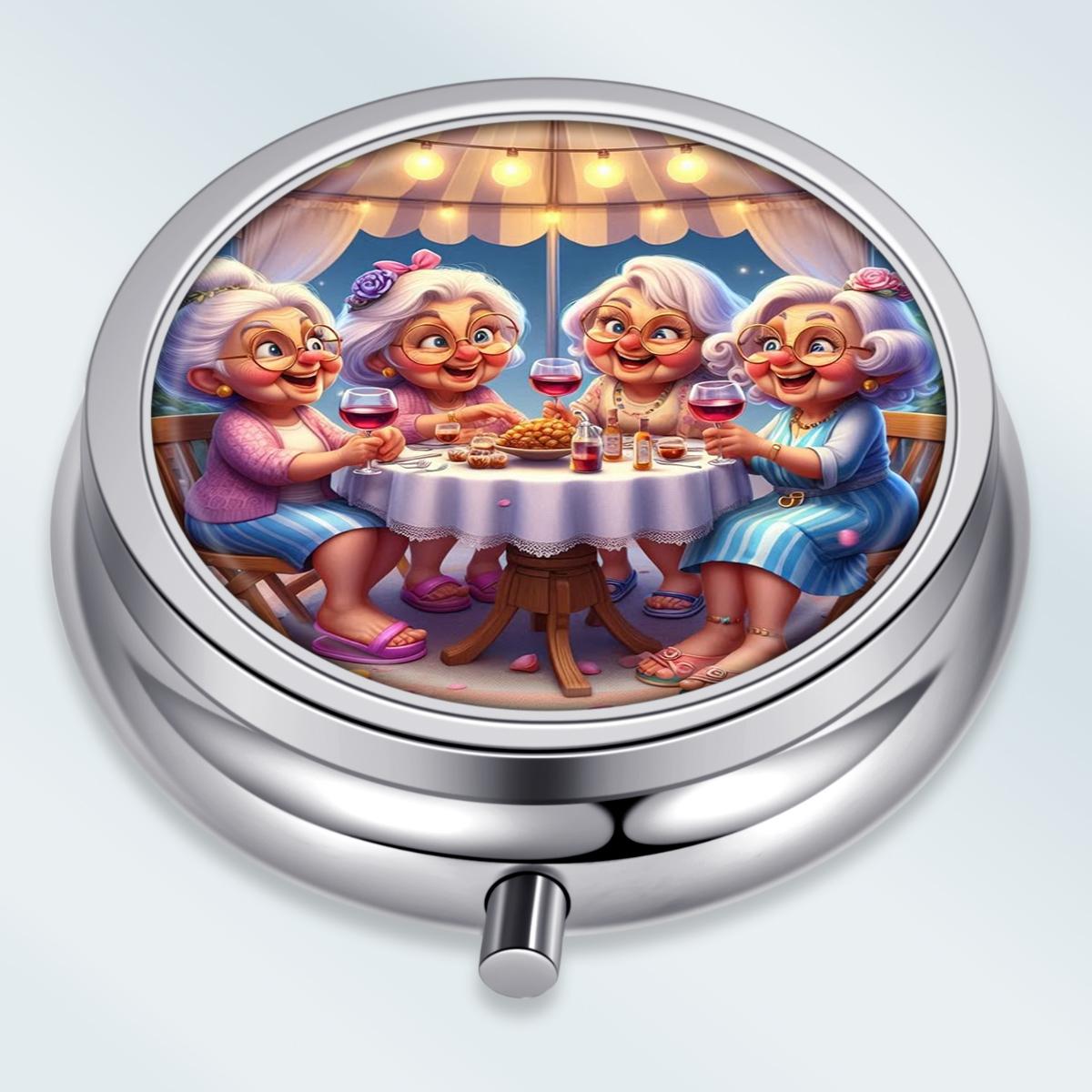Portable Pill Box with 3 Compartments, Mini Metal Medicine Organizer Case, Cute Printed Pill Container for Vitamins, Pills, Jewelry, Travel, Daily Use
Portable Pill Box with 3 Compartments, Mini Metal Medicine Organizer Case, Cute Printed Pill Container for Vitamins, Pills, Jewelry, Travel, Daily Use