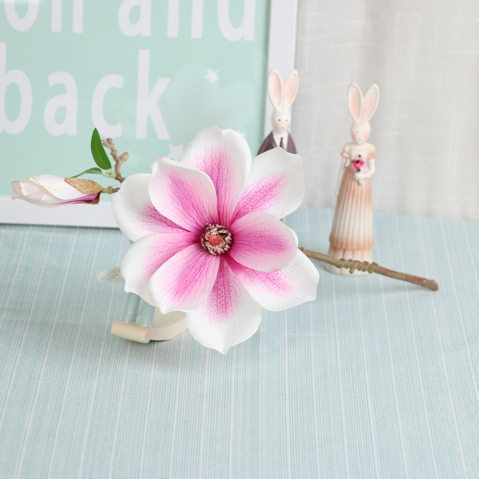 Simulation flower short branch mini small magnolia single branch magnolia wedding silk cloth living room decorative flower 36
Simulation flower short branch mini small magnolia single branch magnolia wedding silk cloth living room decorative flower 36