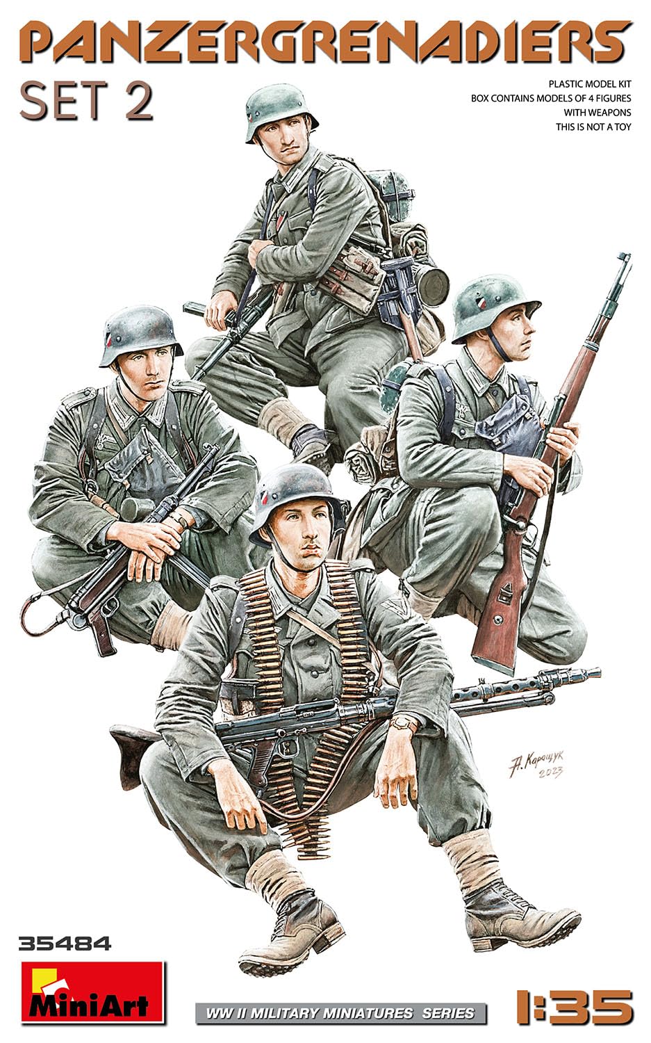 Miniart WWII German Panzergrenadier Set 2 1/35 (4-Piece Set)
Miniart WWII German Panzergrenadier Set 2 1/35 (4-Piece Set)