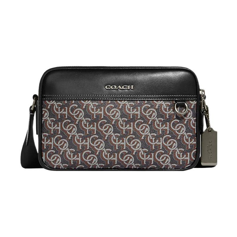 COACH crossbody bag Graham 23 classic presbyopic zipper closure print PVC cowhide leather camera shoulder medium size unisex couple style gray чорний
COACH crossbody bag Graham 23 classic presbyopic zipper closure print PVC cowhide leather camera shoulder medium size unisex couple style gray чорний