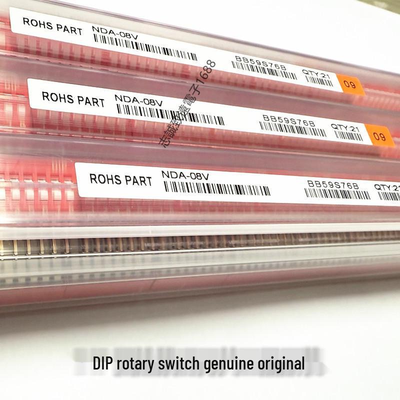 Yuan Da NDA-08V 8-Position 2.54mm Right-Angle Vertical Red DIP Switch 2.54mm Pitch
Yuan Da NDA-08V 8-Position 2.54mm Right-Angle Vertical Red DIP Switch 2.54mm Pitch