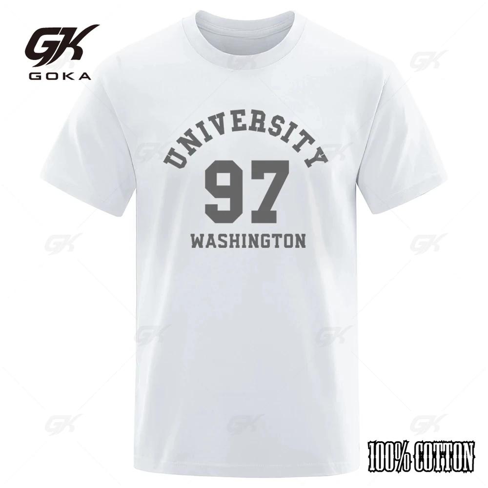 University 97 Washington Hip Hop Letter Goth Clothes Men Loose Oversize TShirts Summer Tshirts Cotton TShirt Loose Tops 4XL
University 97 Washington Hip Hop Letter Goth Clothes Men Loose Oversize TShirts Summer Tshirts Cotton TShirt Loose Tops 4XL