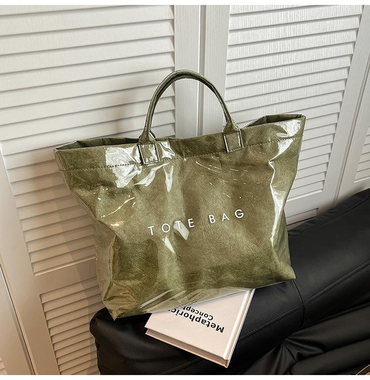 Женская сумка-тоут большой вместимости, новая весенне-летняя универсальная сумка-желе, повседневная водонепроницаемая сумка для студентки зелёный
Женская сумка-тоут большой вместимости, новая весенне-летняя универсальная сумка-желе, повседневная водонепроницаемая сумка для студентки зелёный