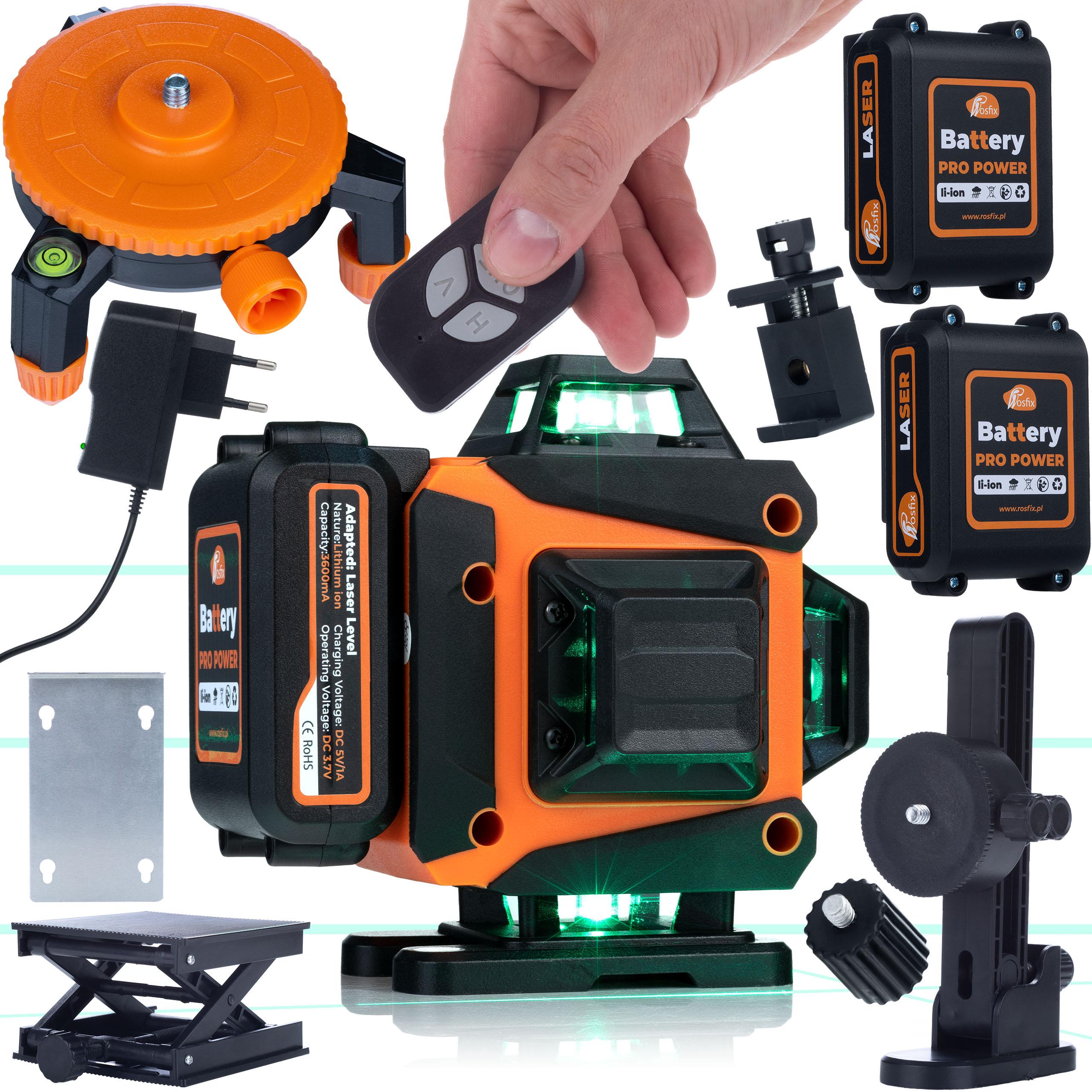 Rosfix Animal Pro Hawk RAPH 16L – Laser Krzyżowy 16 Linii | IP54 | USB-C | Zestaw z Pilotem, 2 Akumulatorami Li-Ion i Walizką
Rosfix Animal Pro Hawk RAPH 16L – Laser Krzyżowy 16 Linii | IP54 | USB-C | Zestaw z Pilotem, 2 Akumulatorami Li-Ion i Walizką