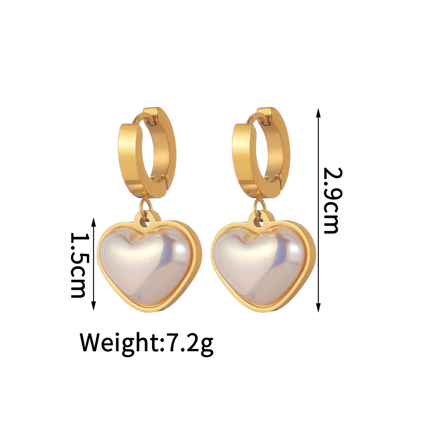 Atoztide Simple Heart Necklace Earring Bracelet Jewelry Set for Women Stainless Steel Romantic Imitation Pearl Heart Set Gift
Atoztide Simple Heart Necklace Earring Bracelet Jewelry Set for Women Stainless Steel Romantic Imitation Pearl Heart Set Gift