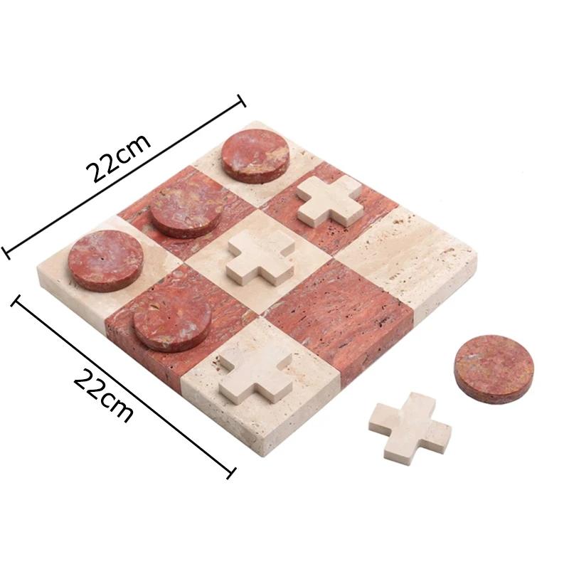 Geometry Crafts Tic-Tac-Toe Chess Games Square Stone Chessboard Chess Pieces Geometric Artwork Ornaments Casual Chess Games
Geometry Crafts Tic-Tac-Toe Chess Games Square Stone Chessboard Chess Pieces Geometric Artwork Ornaments Casual Chess Games