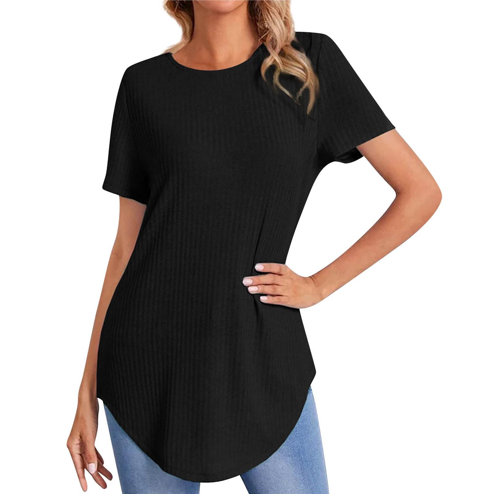 Женская однотонная повседневная однобортная свободная футболка с коротким рукавом и длинным рукавом L чёрный
Женская однотонная повседневная однобортная свободная футболка с коротким рукавом и длинным рукавом L чёрный