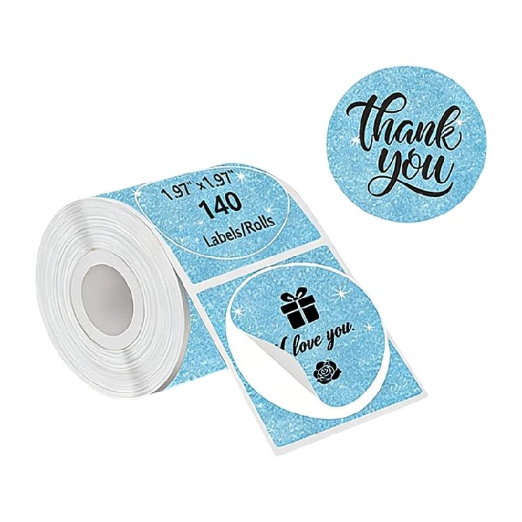 140Pcs Shimmering Round Thermal Sticker 50mm Adhesive Thermal Labels For Logistics Packaging and Items Classification синій
140Pcs Shimmering Round Thermal Sticker 50mm Adhesive Thermal Labels For Logistics Packaging and Items Classification синій