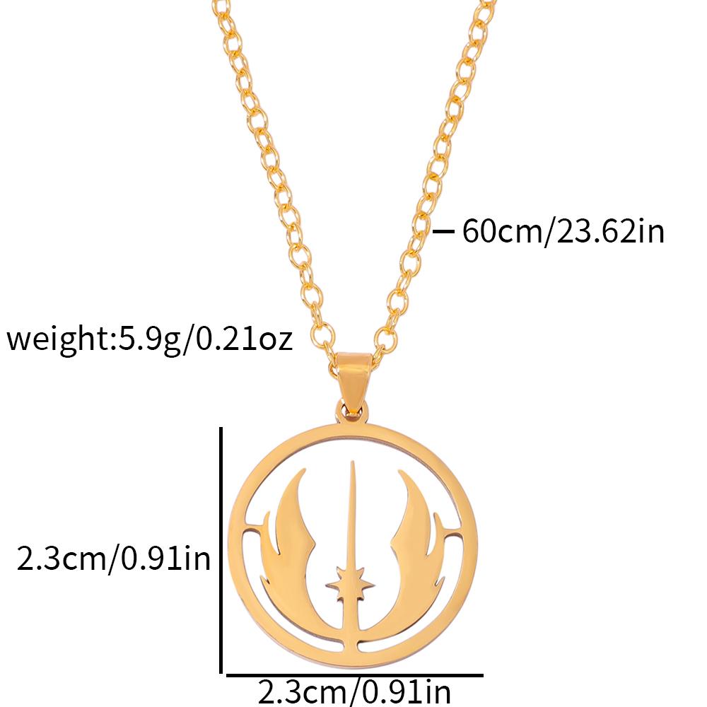 star wars Jedi Order Symbol Stainless Steel Pendant Necklace Gothic Star Chain for Women Men Hip Hop Jewelry Gift
star wars Jedi Order Symbol Stainless Steel Pendant Necklace Gothic Star Chain for Women Men Hip Hop Jewelry Gift