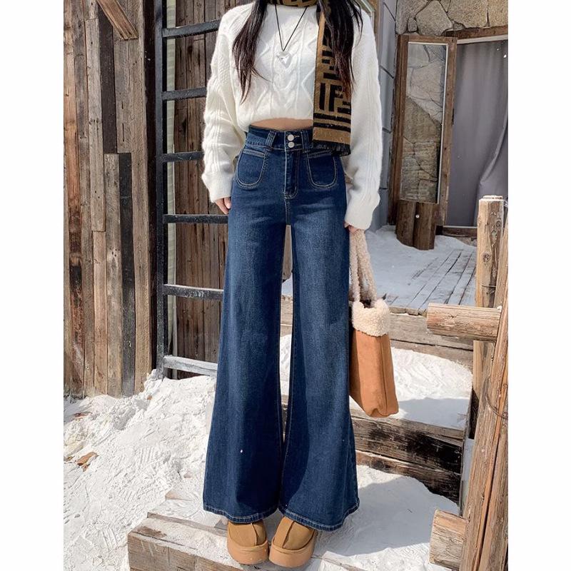 Женские темно-синие джинсы микро-клеш - Осень/Зима 2024: Свободный, Драпированный, Эластичный, Универсальный XL
Женские темно-синие джинсы микро-клеш - Осень/Зима 2024: Свободный, Драпированный, Эластичный, Универсальный XL