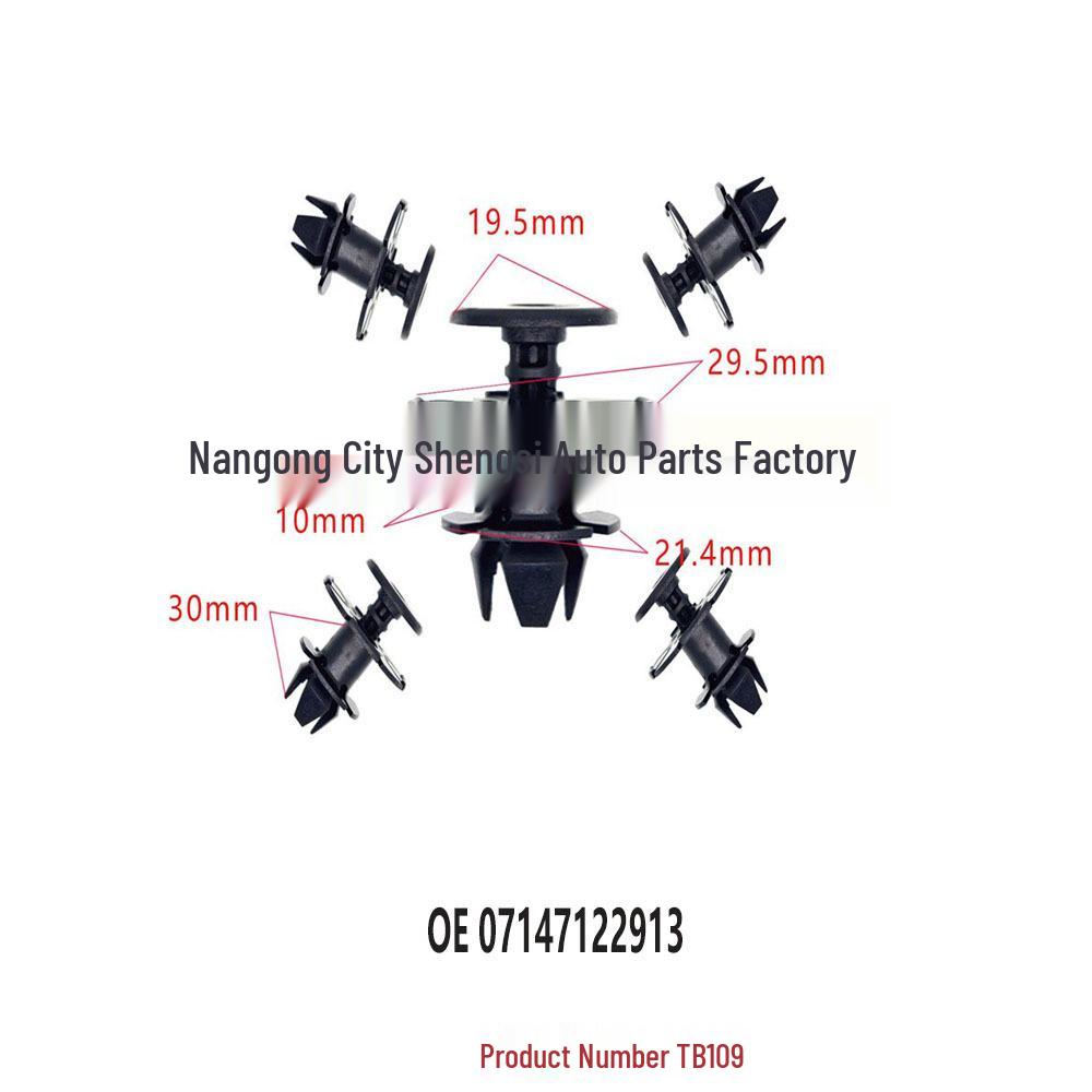 BMW Accessory Guard Plate Clip for Side Skirts - OE: 07147122913 10000 pcs
BMW Accessory Guard Plate Clip for Side Skirts - OE: 07147122913 10000 pcs