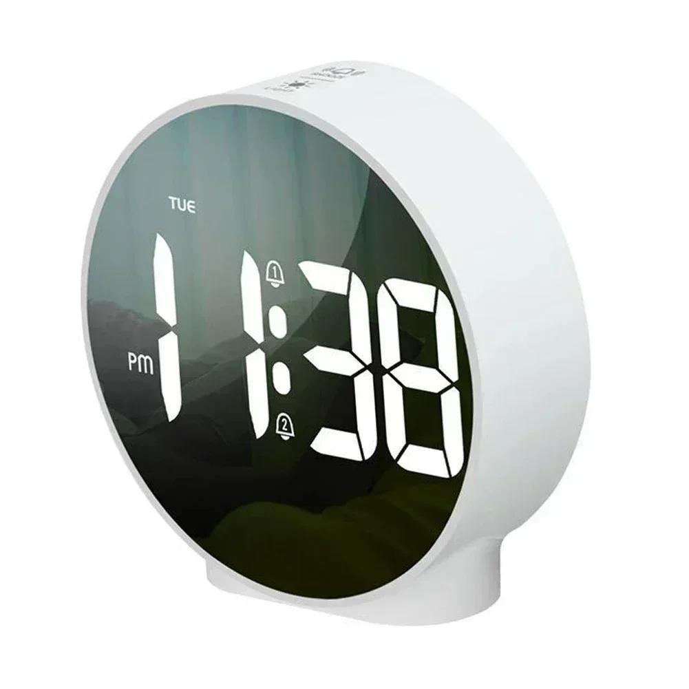 Teen Digital Alarm Clock, Bedside Alarm Clock, Desktop Round Clock With Large Curved LED Display LED Desk Clock Digital Alarm білий
Teen Digital Alarm Clock, Bedside Alarm Clock, Desktop Round Clock With Large Curved LED Display LED Desk Clock Digital Alarm білий