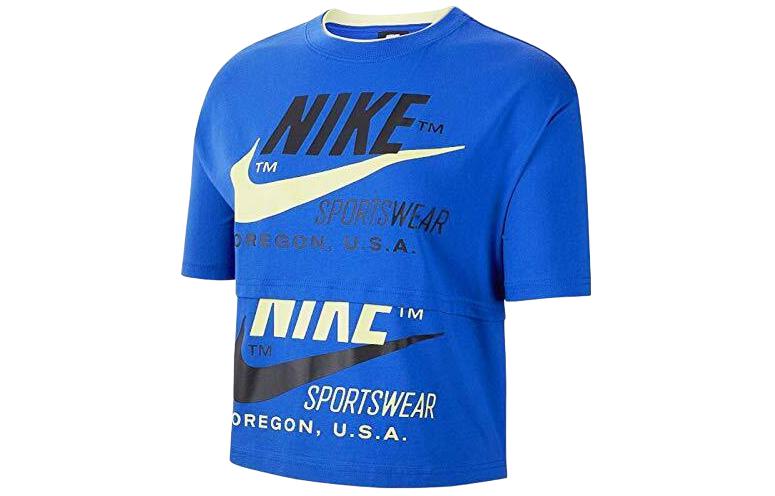 Nike T Shirts Women s Blue Crew Neck Moderate Straight Fit CJ2040-480 M
Nike T Shirts Women s Blue Crew Neck Moderate Straight Fit CJ2040-480 M