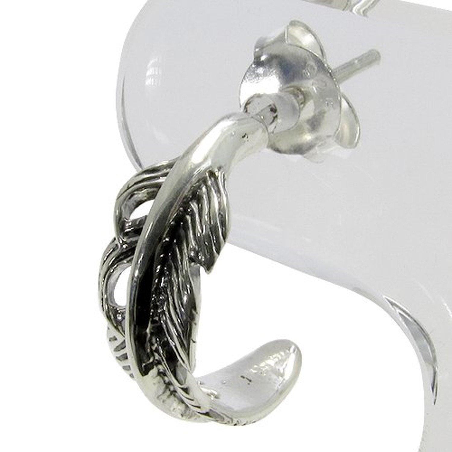 Shinjuku Gin no Kura Feather Ring Earrings in Silver 925 (Single Earring) for Men
Shinjuku Gin no Kura Feather Ring Earrings in Silver 925 (Single Earring) for Men