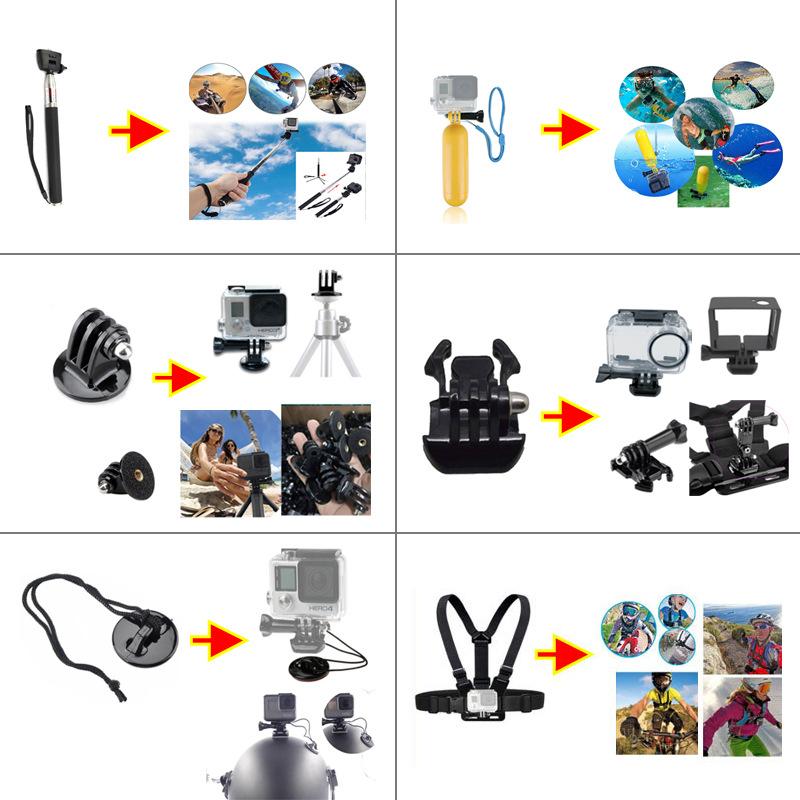 50-in-1 Comprehensive Package for GoPro HERO9, Yi and Other Action Cameras. Large Case 50 pieces чорний
50-in-1 Comprehensive Package for GoPro HERO9, Yi and Other Action Cameras. Large Case 50 pieces чорний