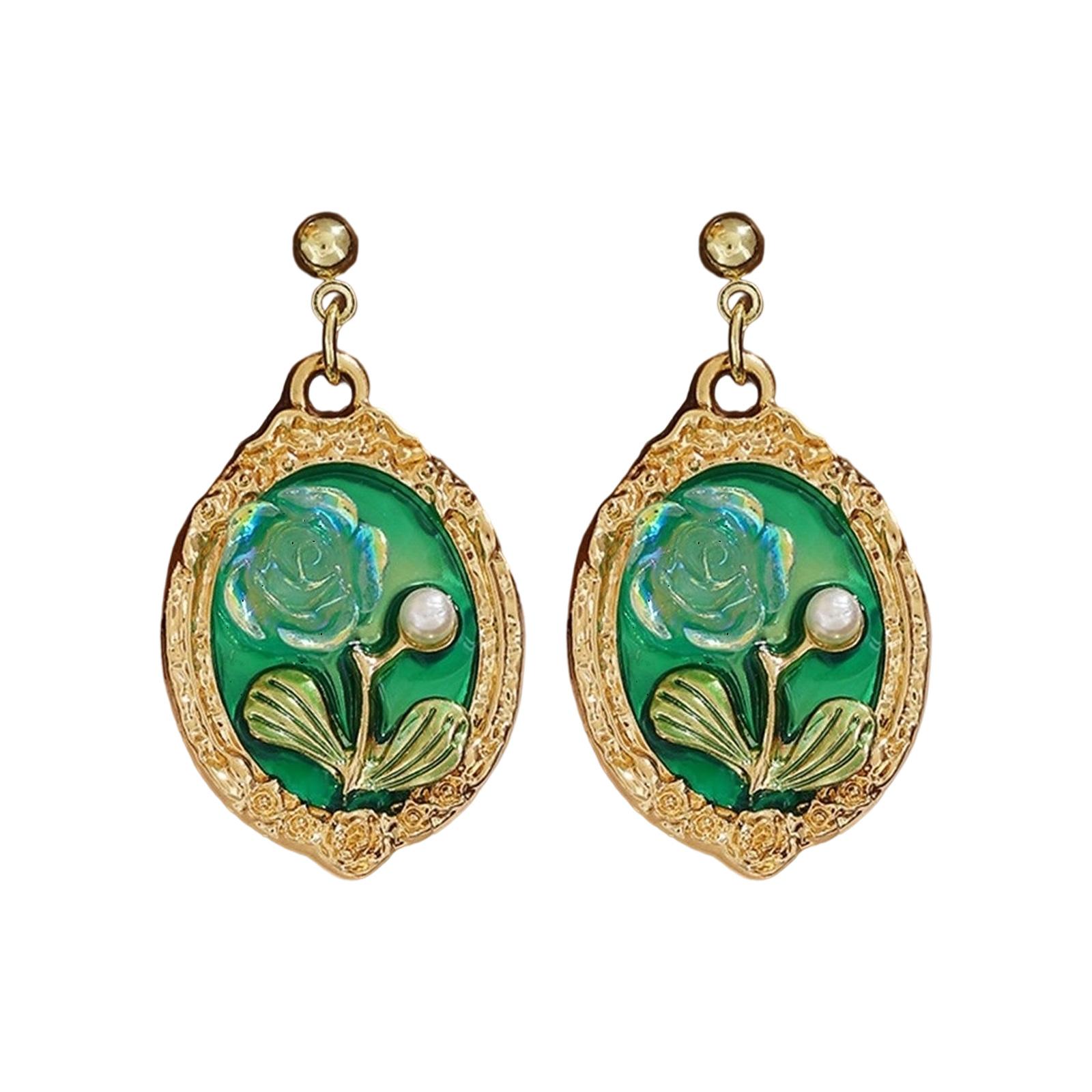 Flower Earrings Fun Ear Studs Oil Painting Flower Ear Jewelry Alloy Texture Suitable for Fashionable Teens Present 7
Flower Earrings Fun Ear Studs Oil Painting Flower Ear Jewelry Alloy Texture Suitable for Fashionable Teens Present 7