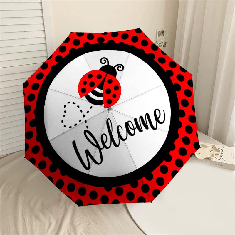1PC Ladybug Welcome Umbrella-8-Rib Reinforced, Automatic Open, Lightweight & Durable, Cute Fashion Accessory for Outdoor-W125
1PC Ladybug Welcome Umbrella-8-Rib Reinforced, Automatic Open, Lightweight & Durable, Cute Fashion Accessory for Outdoor-W125
