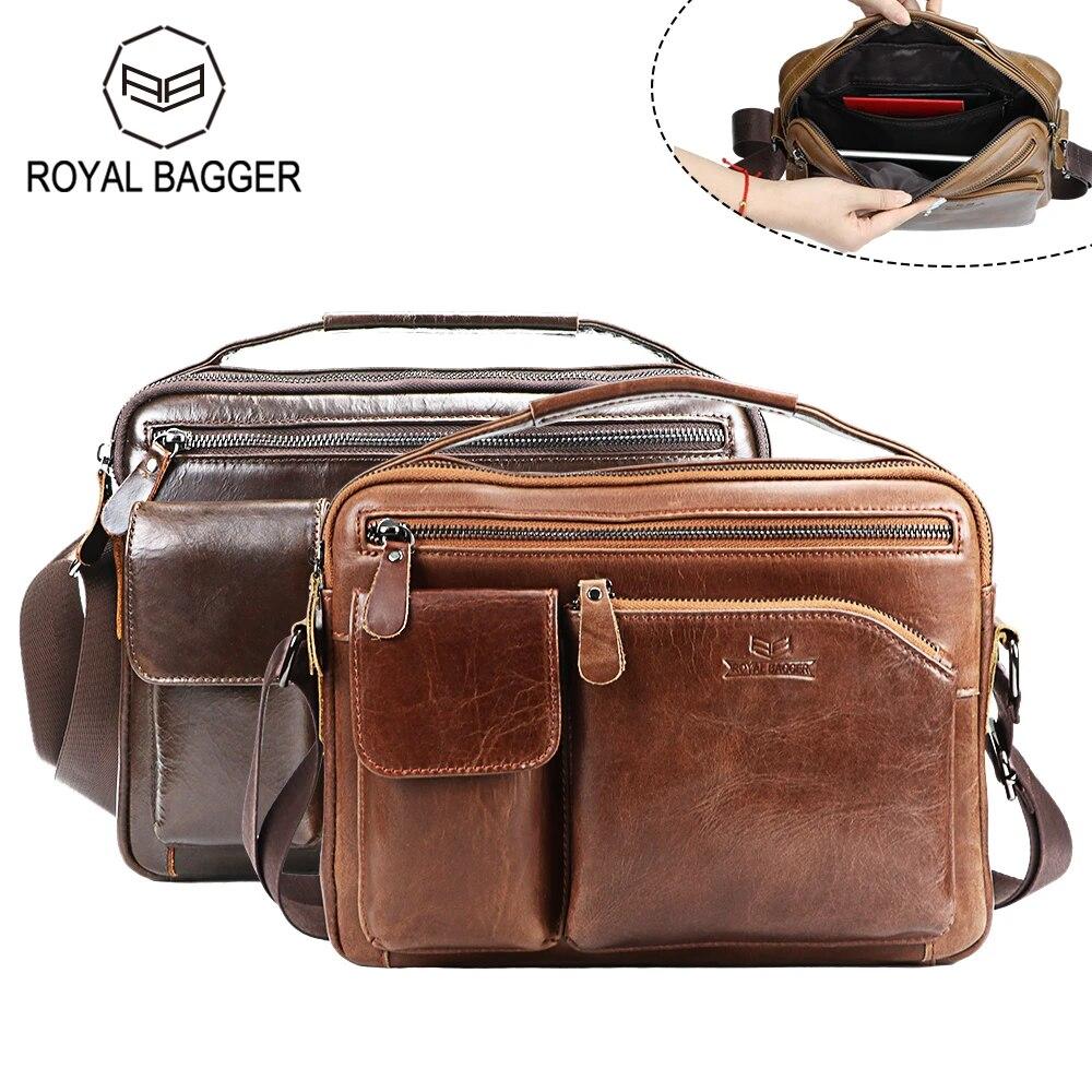Royal Bagger Портфели для ноутбуков для мужчин из натуральной коровьей кожи, сумки через плечо, винтажная повседневная сумка-мессенджер 1519 кофейный
Royal Bagger Портфели для ноутбуков для мужчин из натуральной коровьей кожи, сумки через плечо, винтажная повседневная сумка-мессенджер 1519 кофейный