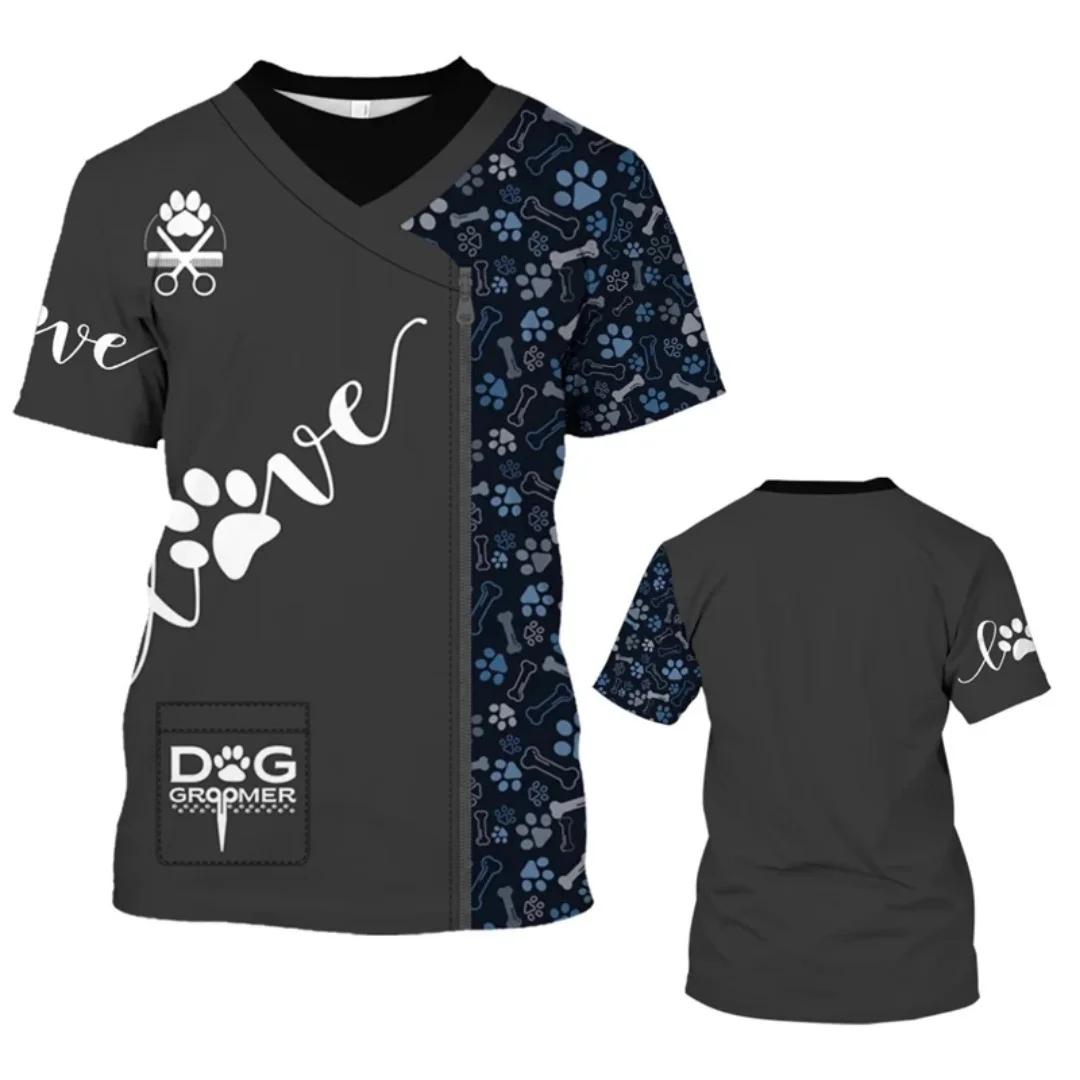 Pet Store Funny Uniform Animal Dog Groomer 3D Print T Shirts Work Clothing Daily Casual Round Neck T-shirt Short Sleeve Tops 6XL
Pet Store Funny Uniform Animal Dog Groomer 3D Print T Shirts Work Clothing Daily Casual Round Neck T-shirt Short Sleeve Tops 6XL