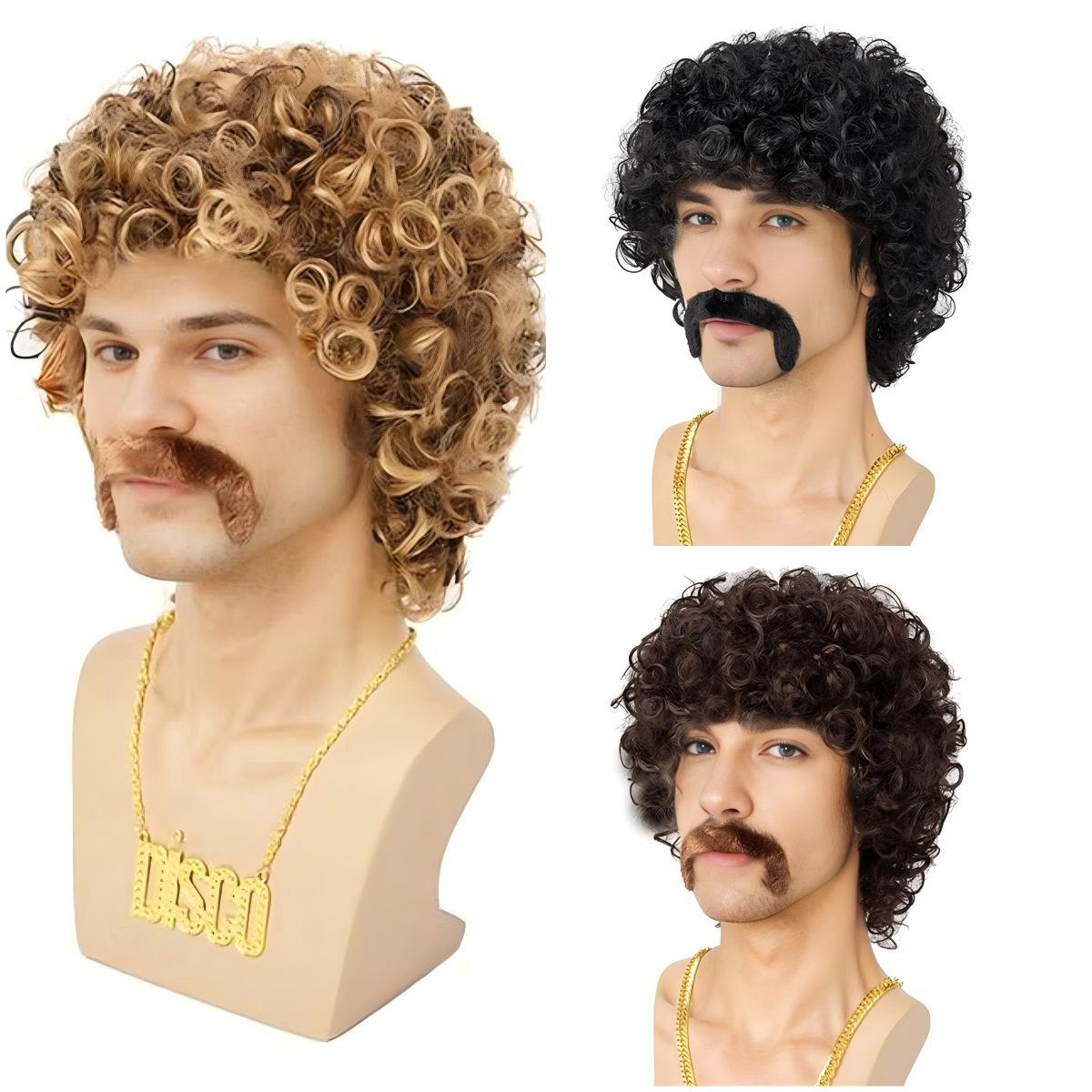 Short Curly Wigs for Men Synthetic Dark Brown Wig Men Heat Resistant Daily Natural Fluffy Breathable Male Wig Cosplay Halloween
Short Curly Wigs for Men Synthetic Dark Brown Wig Men Heat Resistant Daily Natural Fluffy Breathable Male Wig Cosplay Halloween