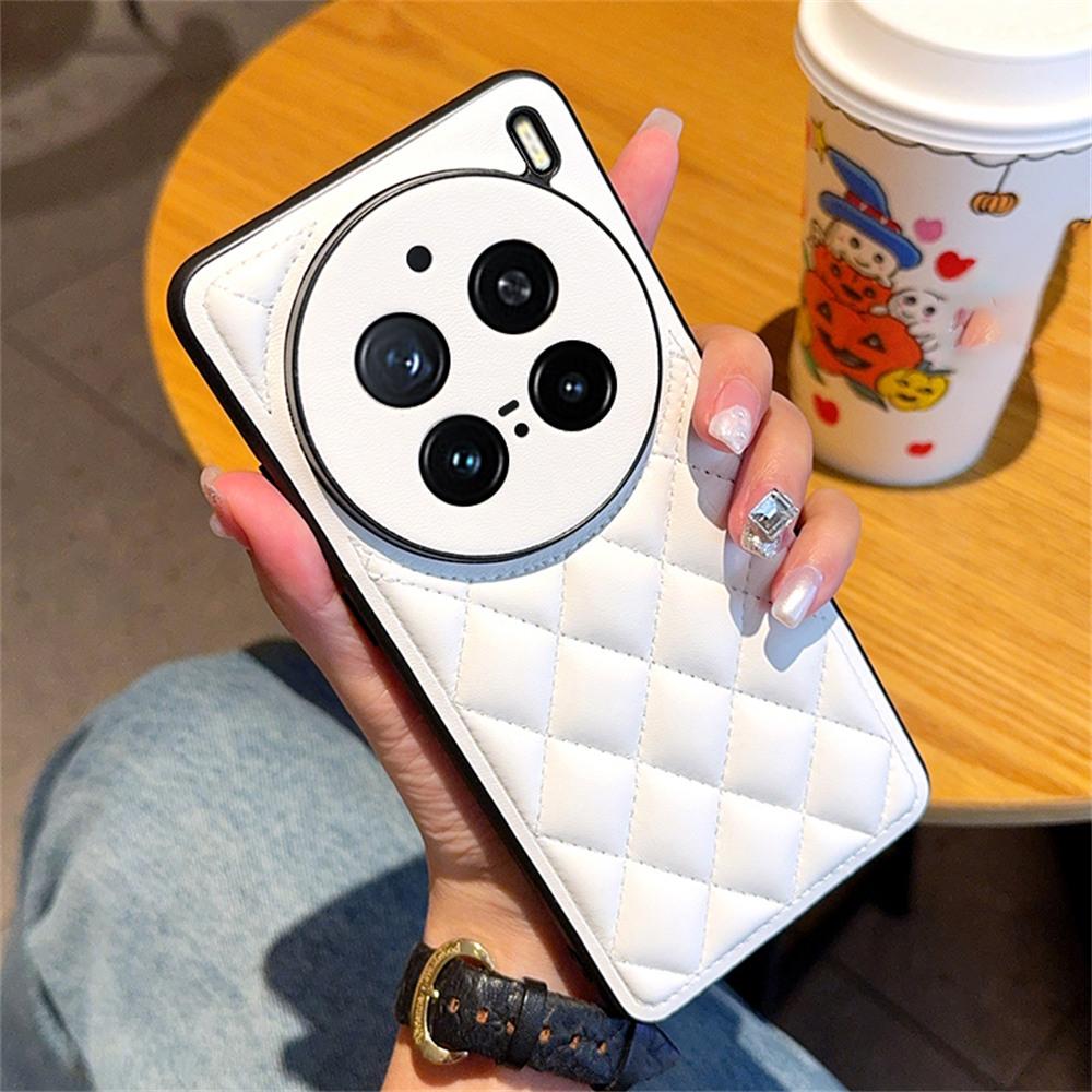 For vivo X200 Pro 5G Case Rhombus Stitching PU Leather+TPU Shockproof Phone Cover Black
For vivo X200 Pro 5G Case Rhombus Stitching PU Leather+TPU Shockproof Phone Cover Black