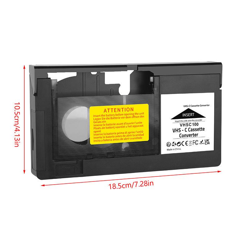 VHS to VHSC Video Tape Converter Adapter (Incompatible with MiniDV/Hi8)
VHS to VHSC Video Tape Converter Adapter (Incompatible with MiniDV/Hi8)