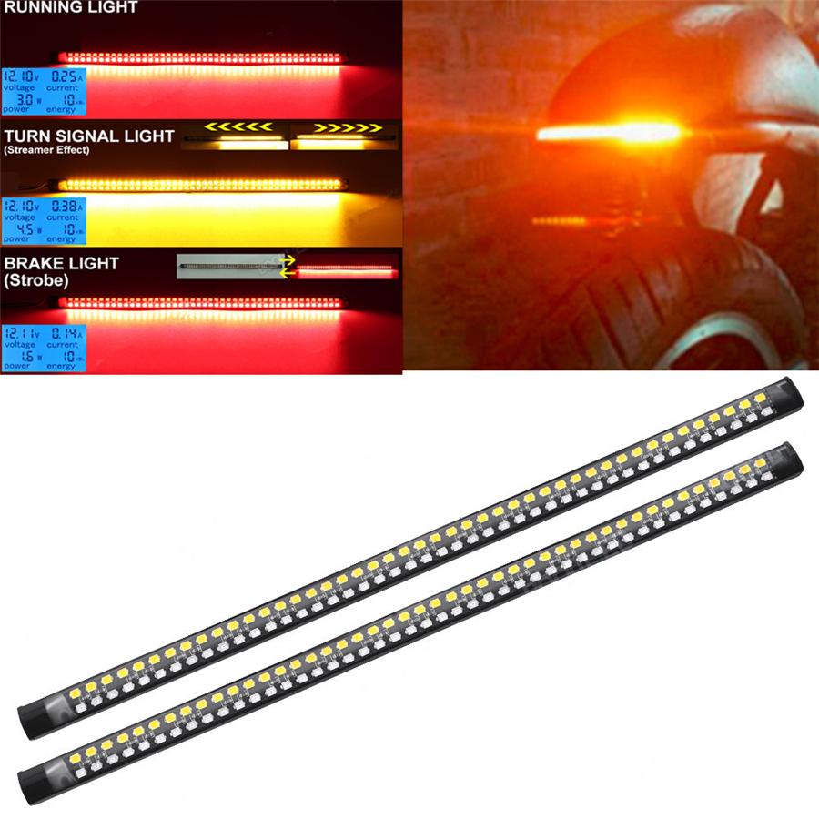 2pcs 11.8 LED Rear Turn Signals Brake Light Daytime Running Lights for Motorcycle ATV
2pcs 11.8 LED Rear Turn Signals Brake Light Daytime Running Lights for Motorcycle ATV