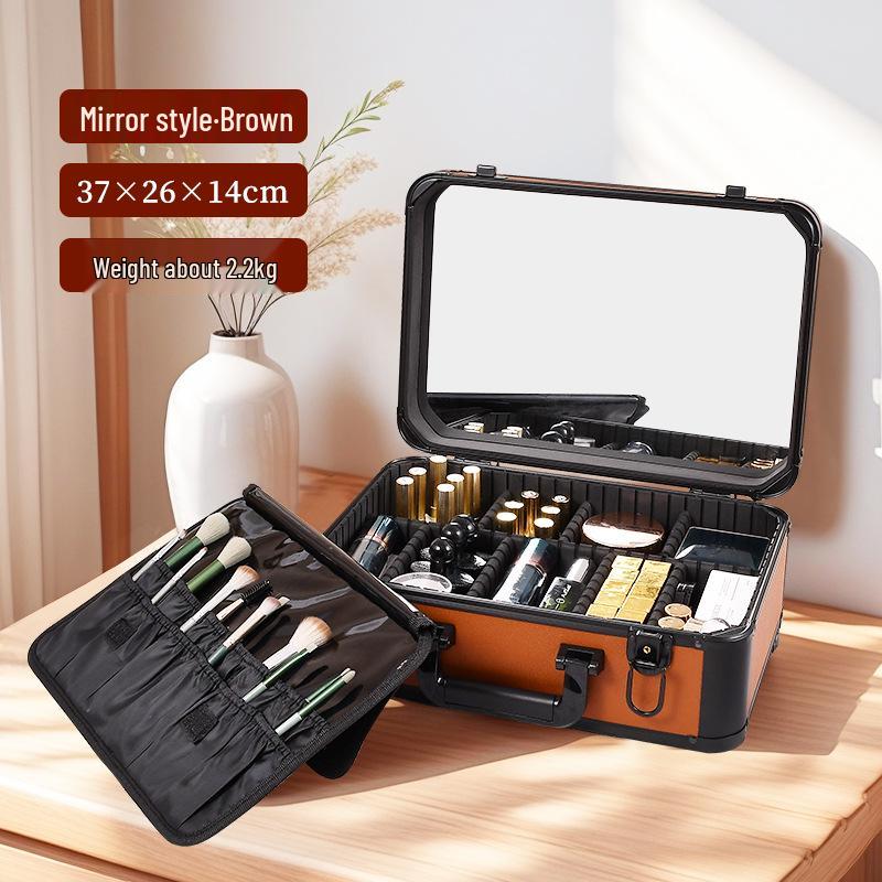 High-End 2025 Portable Cosmetic Case with Mirror & Light - Large Capacity Storage Handbag Box
High-End 2025 Portable Cosmetic Case with Mirror & Light - Large Capacity Storage Handbag Box