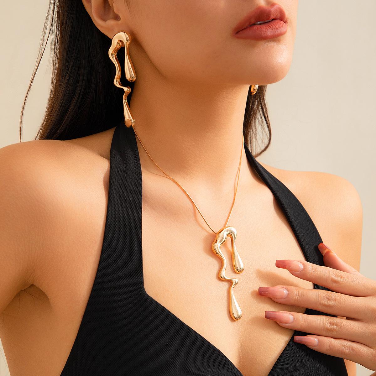 Accessories, Liquid Metal Wind Design Sweet Cool Necklace Necklace Irregular Lava Necklace See details
Accessories, Liquid Metal Wind Design Sweet Cool Necklace Necklace Irregular Lava Necklace See details