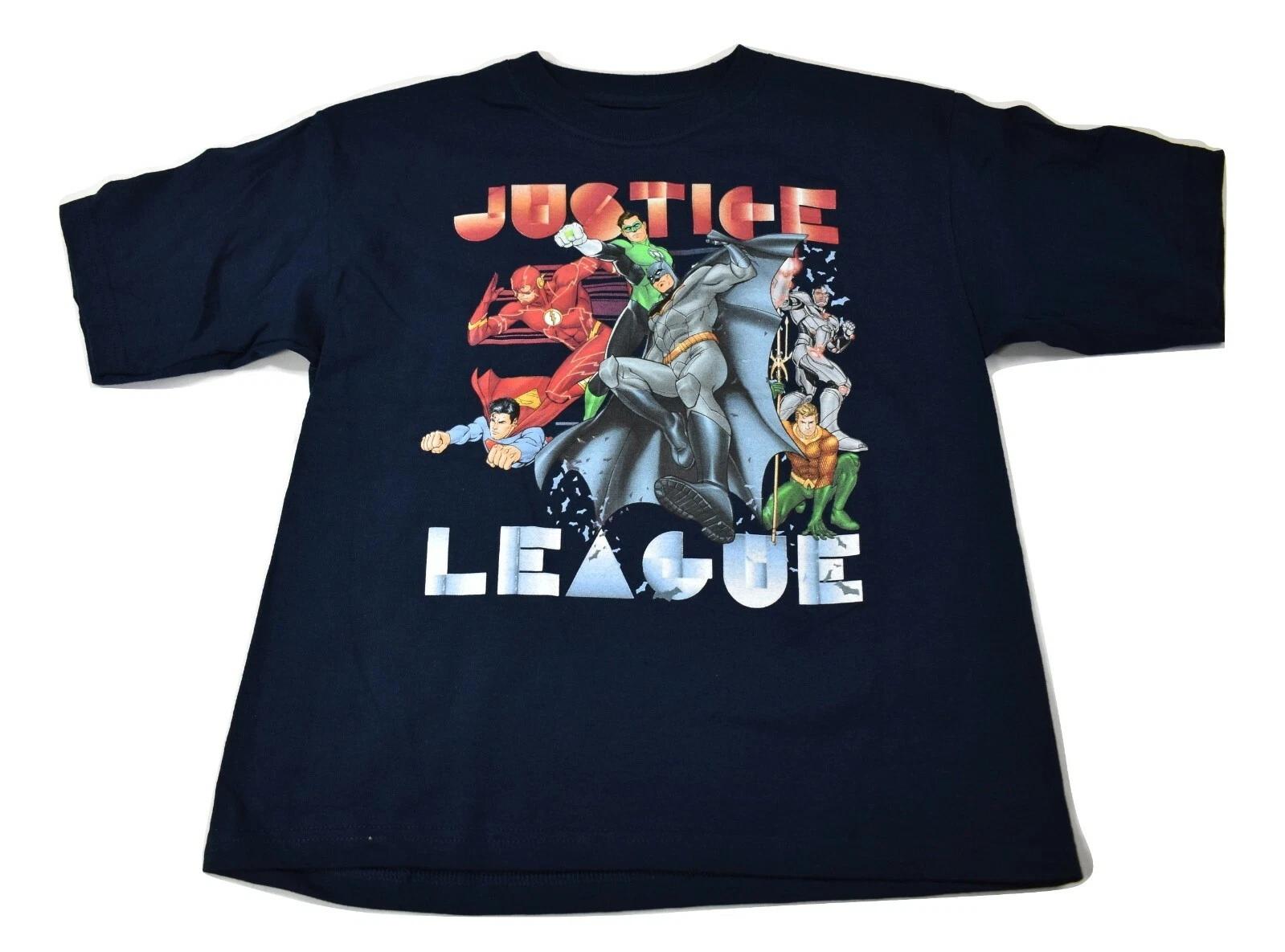 DC Comics Youth Boys Justice League Navy Tee Shirt New S (8) L
DC Comics Youth Boys Justice League Navy Tee Shirt New S (8) L