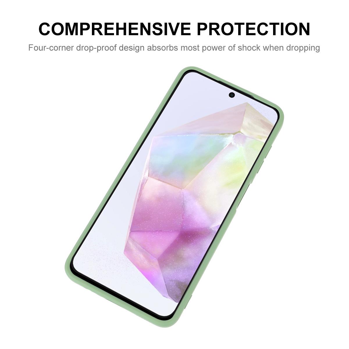 ENKAY HAT PRINCE For Samsung Galaxy A55 5G Case Silicone Phone Shell Straight Edge Light Green
ENKAY HAT PRINCE For Samsung Galaxy A55 5G Case Silicone Phone Shell Straight Edge Light Green