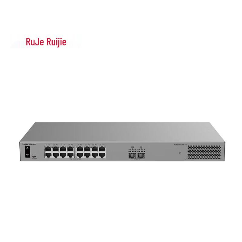 Ruijie 16-Port Gigabit Managed POE Switch with 2.5G Uplink
Ruijie 16-Port Gigabit Managed POE Switch with 2.5G Uplink