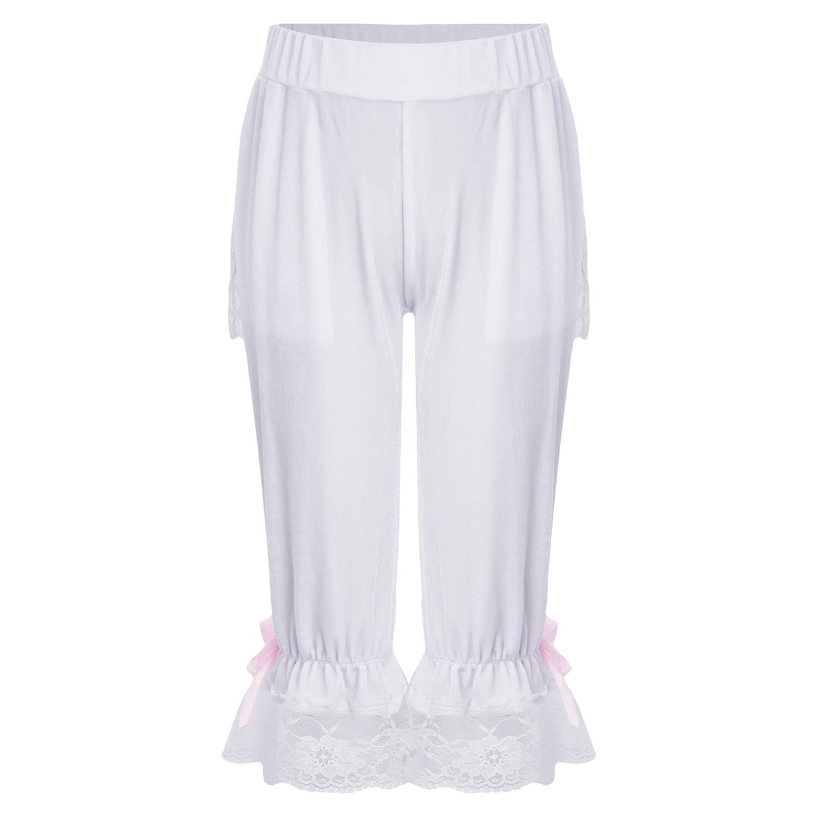 Kids Pirate Cosplay Bloomers Victorian Lolita Pantaloons Floral Lace Ruffle Elastic Waistband Steampunk Underwear 5-6 Years білий
Kids Pirate Cosplay Bloomers Victorian Lolita Pantaloons Floral Lace Ruffle Elastic Waistband Steampunk Underwear 5-6 Years білий