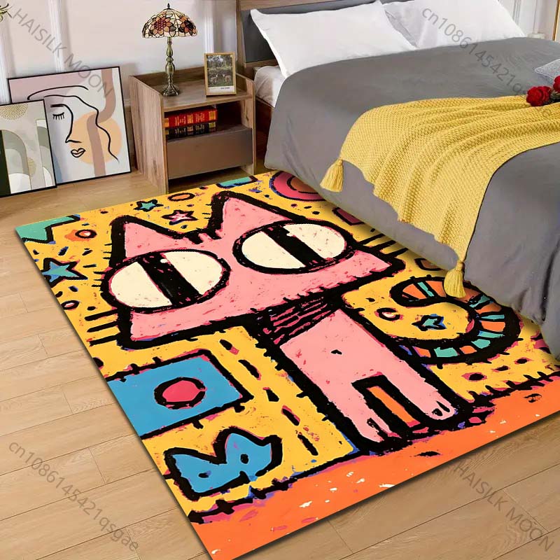 Multiple sizes Colorful cartoon cat artwork Carpet for Living Room Bedroom Sofa Home Decor Rus Non-slip Floor Mat Luxury Gift 40cm x 60cm
Multiple sizes Colorful cartoon cat artwork Carpet for Living Room Bedroom Sofa Home Decor Rus Non-slip Floor Mat Luxury Gift 40cm x 60cm