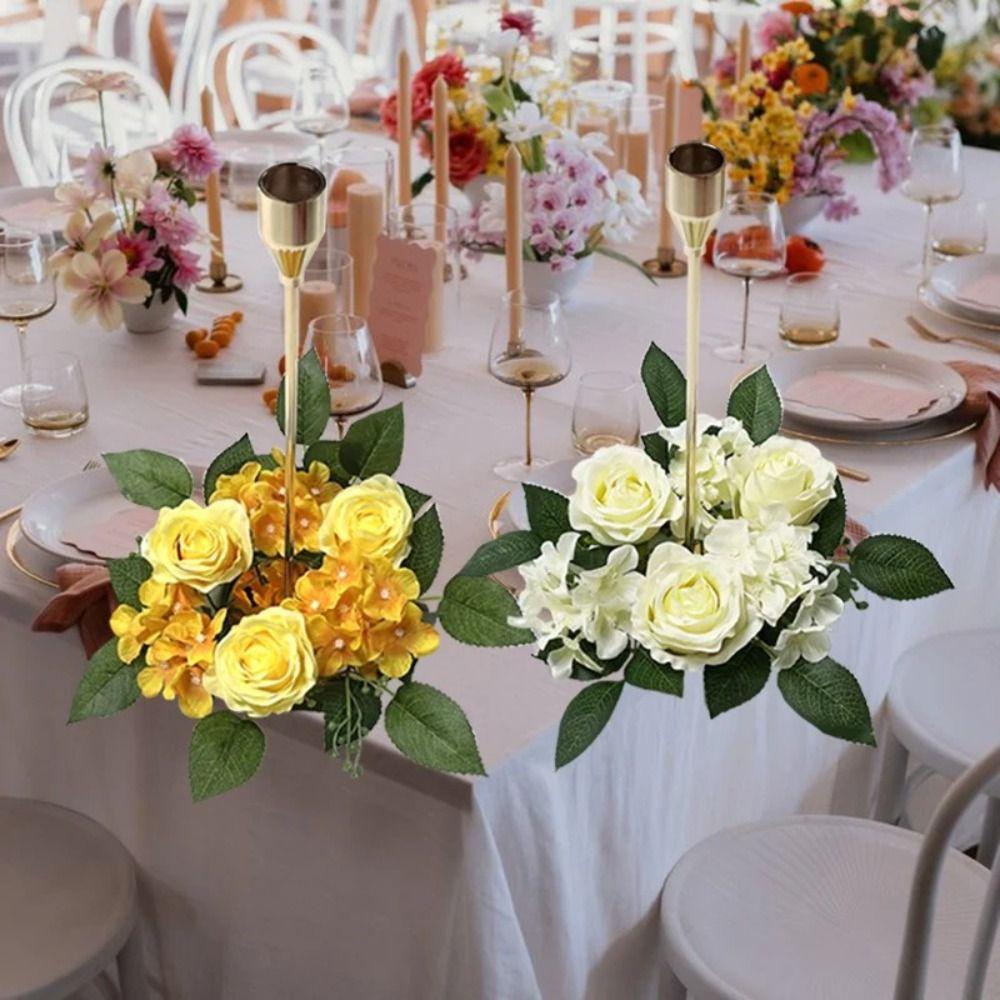 Mini Candlestick Wreath Silk Artificial Rose Flowers Fake Rose Artificial Garland Home Party
Mini Candlestick Wreath Silk Artificial Rose Flowers Fake Rose Artificial Garland Home Party