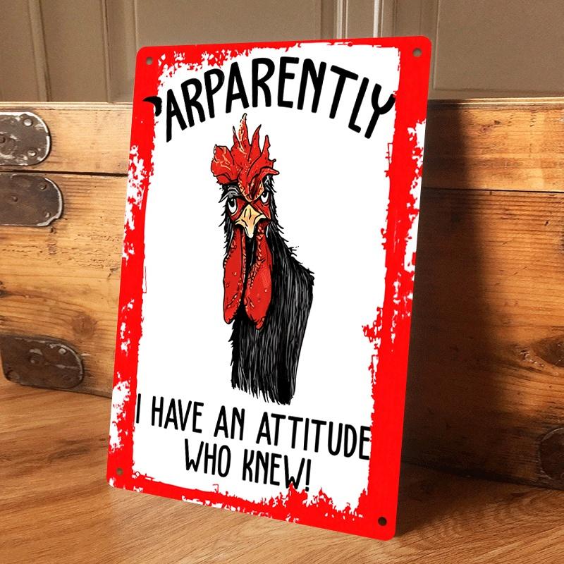 1 piece of humorous rooster attitude tin painting plaque, creative home decoration wall ornament, American country style indoor (as the picture,20x30cm)
1 piece of humorous rooster attitude tin painting plaque, creative home decoration wall ornament, American country style indoor (as the picture,20x30cm)
