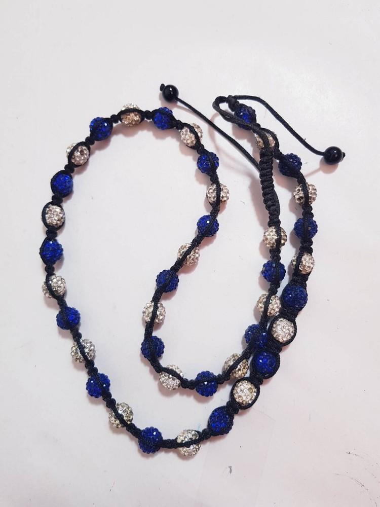 Shamballa necklace Genuine Designer Blue and Black Unisex T-Shirt L
Shamballa necklace Genuine Designer Blue and Black Unisex T-Shirt L