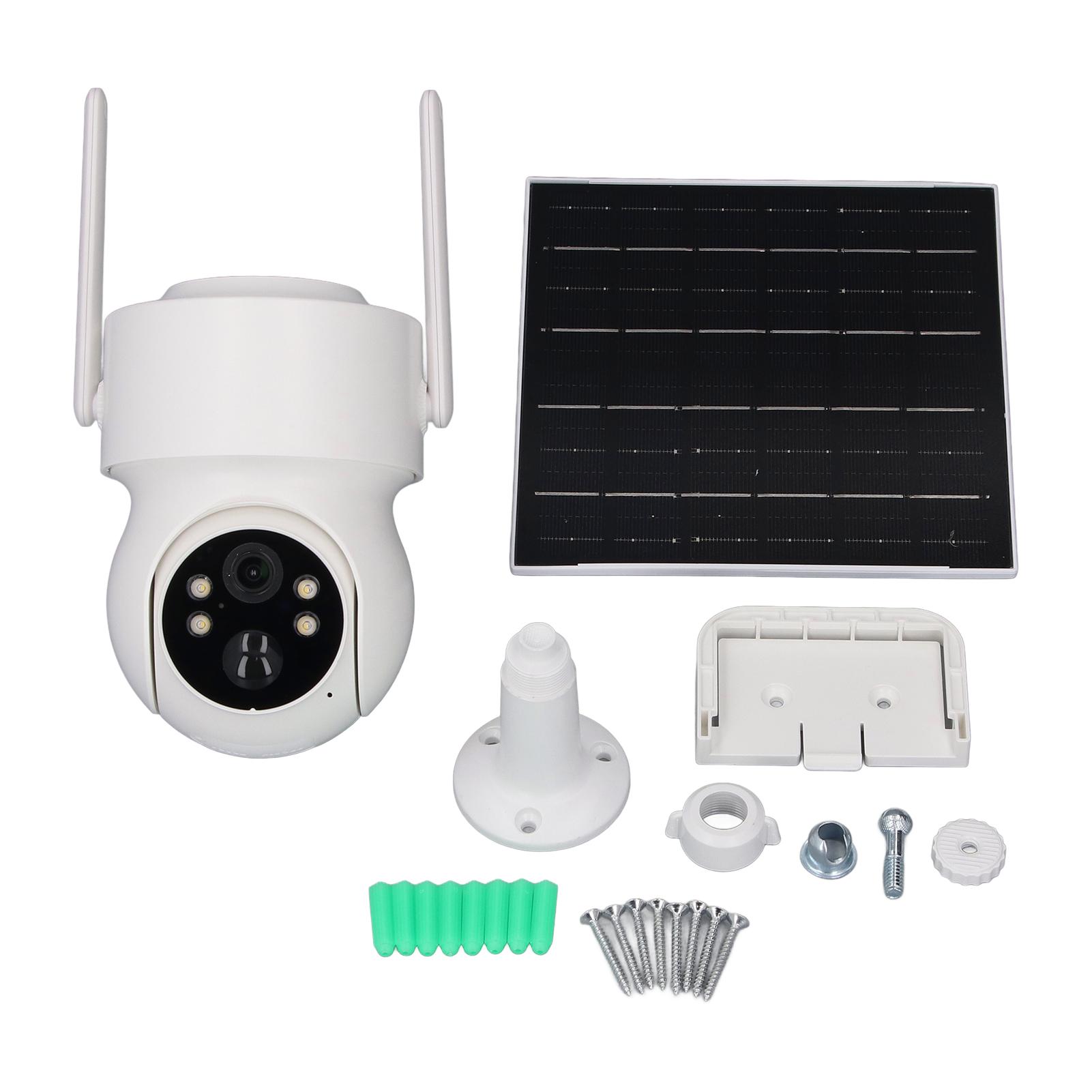2K Solar Security Cameras AI Motion Detection Color Night Vision 360 Deg View 2 Way Talk IP66 Water
2K Solar Security Cameras AI Motion Detection Color Night Vision 360 Deg View 2 Way Talk IP66 Water